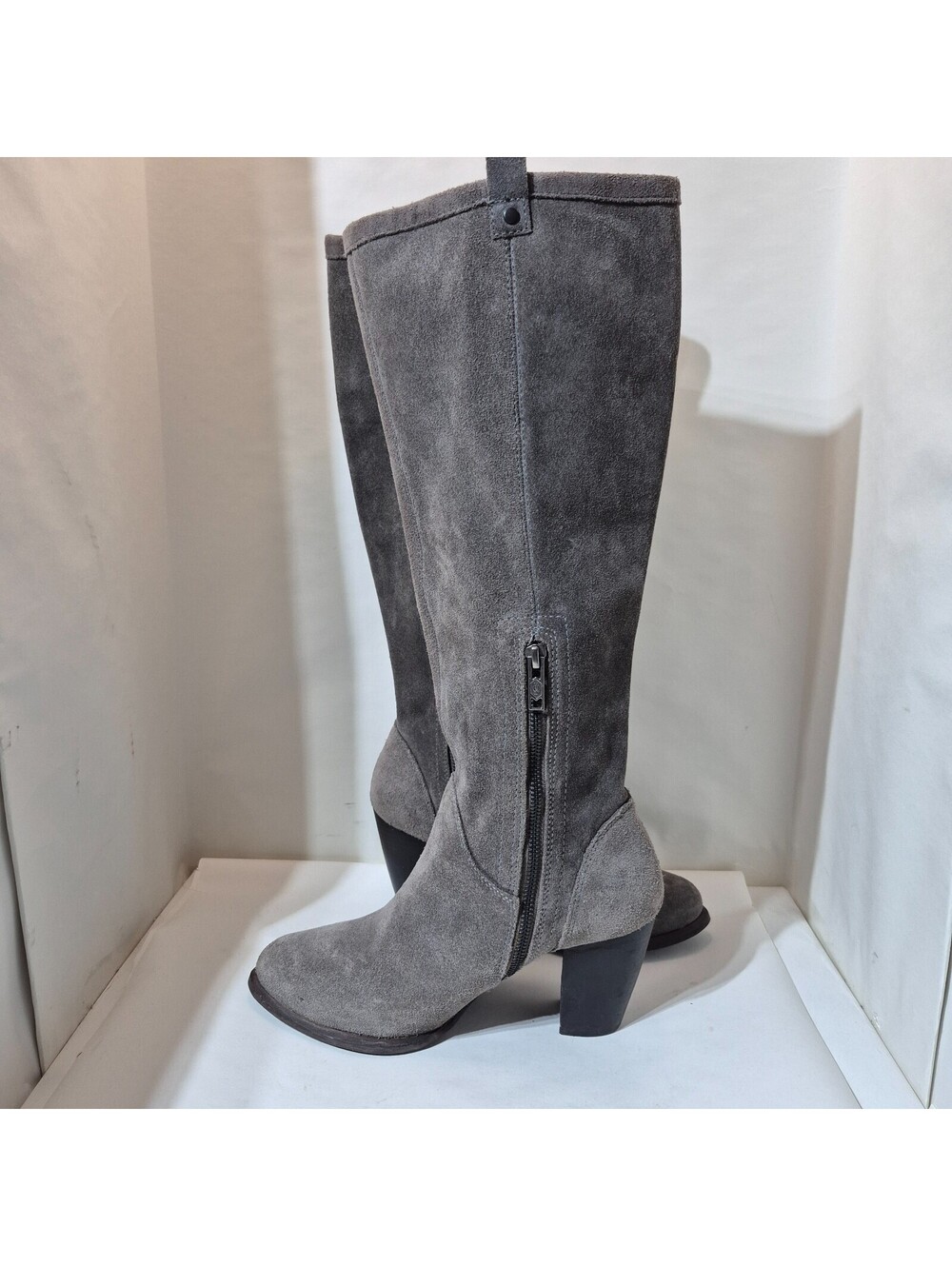 Women's Genuine UGG AVA 3" Heeled Dress Boots 1013679 Dark Gray Sz 9 - Picture 5 of 10